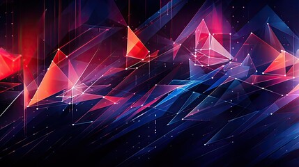 Abstract geometric background. Vector illustration banner. ai generative