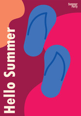 Creative Vector Design Summer Poster 