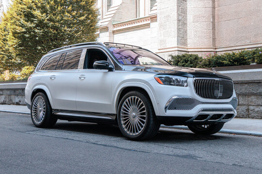NEW YORK, USA-AUGUST 5, 2023: Mercedes-Maybach GLS 600 4MATIC (X167), third generation