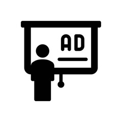 Marketing And Advertising Icon With Style Fill