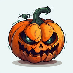 Enchanting Halloween Night Funny Pumpkin