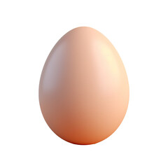 Egg alone on transparent background