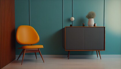 3d render of a modern room