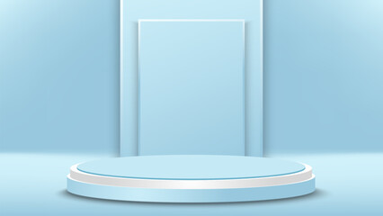 realistic podium for displaying products