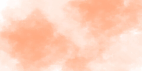 Abstract background with cloud smoke. Fantasy smooth hand drawn digital art watercolor paper textured vector illustration for grunge design, vintage card, templates. orange pastel painted wall.