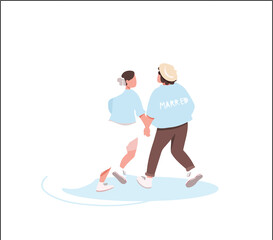 illustration of a man and woman vector free design 