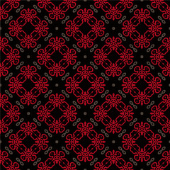 Geometric ornament in ethnic style.Seamless pattern with abstract  shapes.Repeat design for fashion, textile design,  on wall paper, wrapping paper, fabrics and home decor.