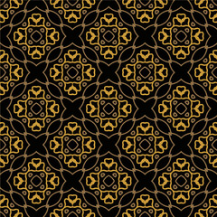 Geometric ornament in ethnic style.Seamless pattern with abstract  shapes.Repeat design for fashion, textile design,  on wall paper, wrapping paper, fabrics and home decor.