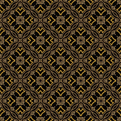Geometric ornament in ethnic style.Seamless pattern with abstract  shapes.Repeat design for fashion, textile design,  on wall paper, wrapping paper, fabrics and home decor.