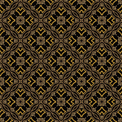 Geometric ornament in ethnic style.Seamless pattern with abstract  shapes.Repeat design for fashion, textile design,  on wall paper, wrapping paper, fabrics and home decor.