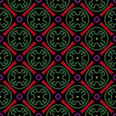 Geometric ornament in ethnic style.Seamless pattern with abstract  shapes.Repeat design for fashion, textile design,  on wall paper, wrapping paper, fabrics and home decor.