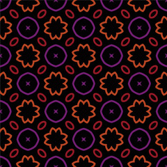 Geometric ornament in ethnic style.Seamless pattern with abstract  shapes.Repeat design for fashion, textile design,  on wall paper, wrapping paper, fabrics and home decor.