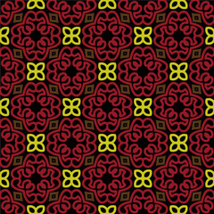 Geometric ornament in ethnic style.Seamless pattern with abstract  shapes.Repeat design for fashion, textile design,  on wall paper, wrapping paper, fabrics and home decor.