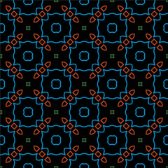 Geometric ornament in ethnic style.Seamless pattern with abstract  shapes.Repeat design for fashion, textile design,  on wall paper, wrapping paper, fabrics and home decor.