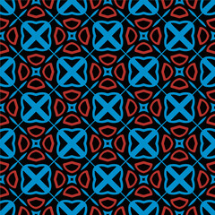 Geometric ornament in ethnic style.Seamless pattern with abstract  shapes.Repeat design for fashion, textile design,  on wall paper, wrapping paper, fabrics and home decor.