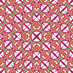 Geometric ornament in ethnic style.Seamless pattern with abstract  shapes.Repeat design for fashion, textile design,  on wall paper, wrapping paper, fabrics and home decor.
