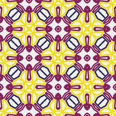 Geometric ornament in ethnic style.Seamless pattern with abstract  shapes.Repeat design for fashion, textile design,  on wall paper, wrapping paper, fabrics and home decor.
