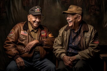 War veterans attending reunion sharing memories
