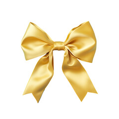 blue silk bow with yellow