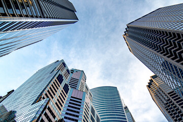 Fototapeta na wymiar Chicago skyscrapers in United States