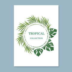 tropic, plant, leaf, jungle, palm, wedding, Hawaii, invitation, tropic, jungle, paradise, poster, print, border, greeting, greenery, trendy, tag, label, watercolor, California, Australia, calligraphy,