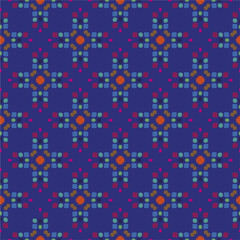 Geometric ornament in ethnic style.Seamless pattern with abstract  shapes.Repeat design for fashion, textile design,  on wall paper, wrapping paper, fabrics and home decor.