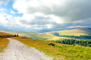 Panorama Strasse, Transalpina, Südkarpaten, Rumänien 