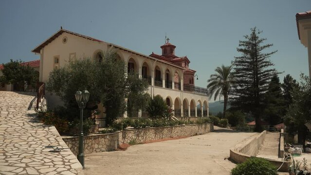 Stunning monastery building on the island of Corfu