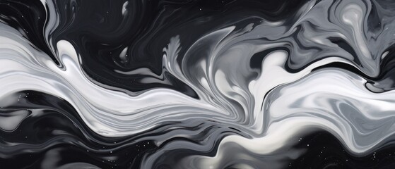 Colorful black and gray abstract liquid texture background