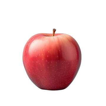 Red apple on a transparent background