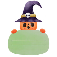 sticky note happy Halloween decoration 