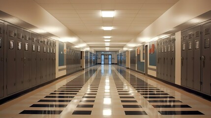 High School Hallway