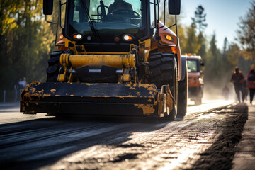 road repair asphalt pavement generative ai