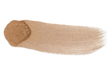 Golden Color watercolor brush vector.