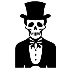 Cartoon Skeleton silhouette illustration