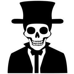 Cartoon Skeleton silhouette illustration