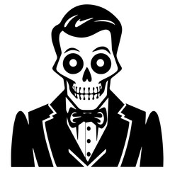 Cartoon Skeleton silhouette illustration