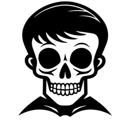 Cartoon Skeleton silhouette illustration
