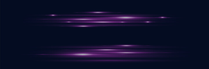 Abstract neon speed light effect on black background. Vector illustration.