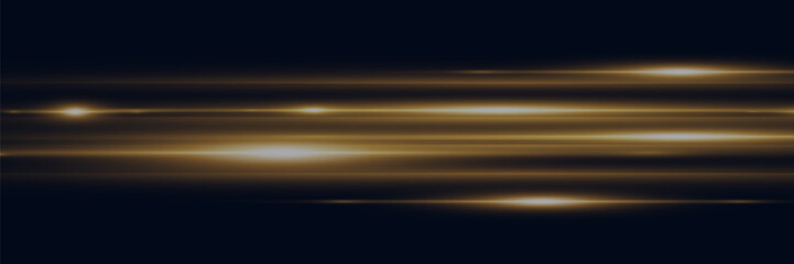 Abstract neon speed light effect on black background. Vector illustration.