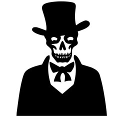 Cartoon Skeleton silhouette illustration