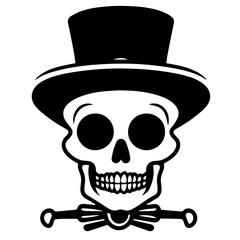 Cartoon Skeleton silhouette illustration