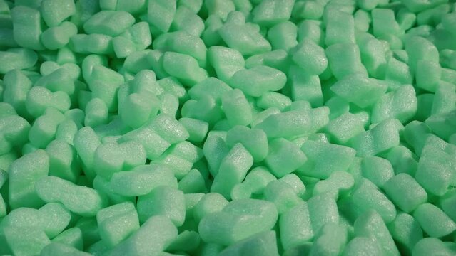 Packing Peanuts Shipping Material Closeup
