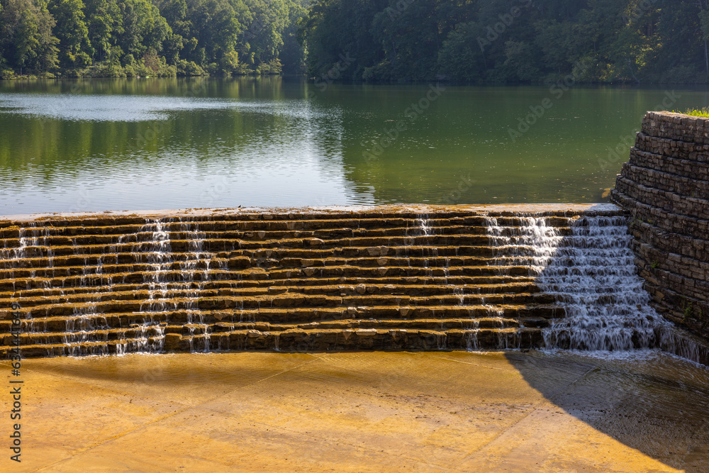 Wall mural lake woodhaven dam