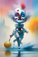 clown with a ball IT