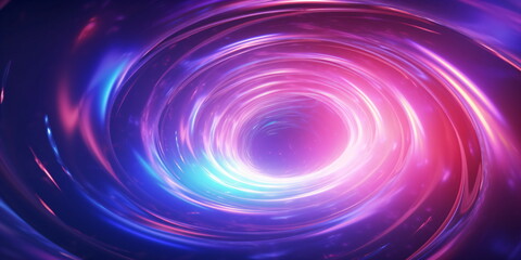 Obraz premium Neon-Tunnel Futuristischer Hintergrund – erstellt mit KI 