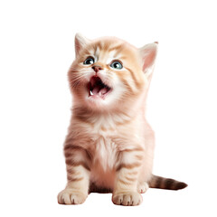 Obraz premium Playful cat with lop ears