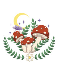 mushrooms magic moon 