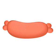 sausage isolated on white background