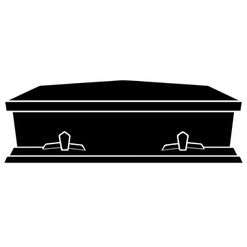 Coffin Silhouette Illustration